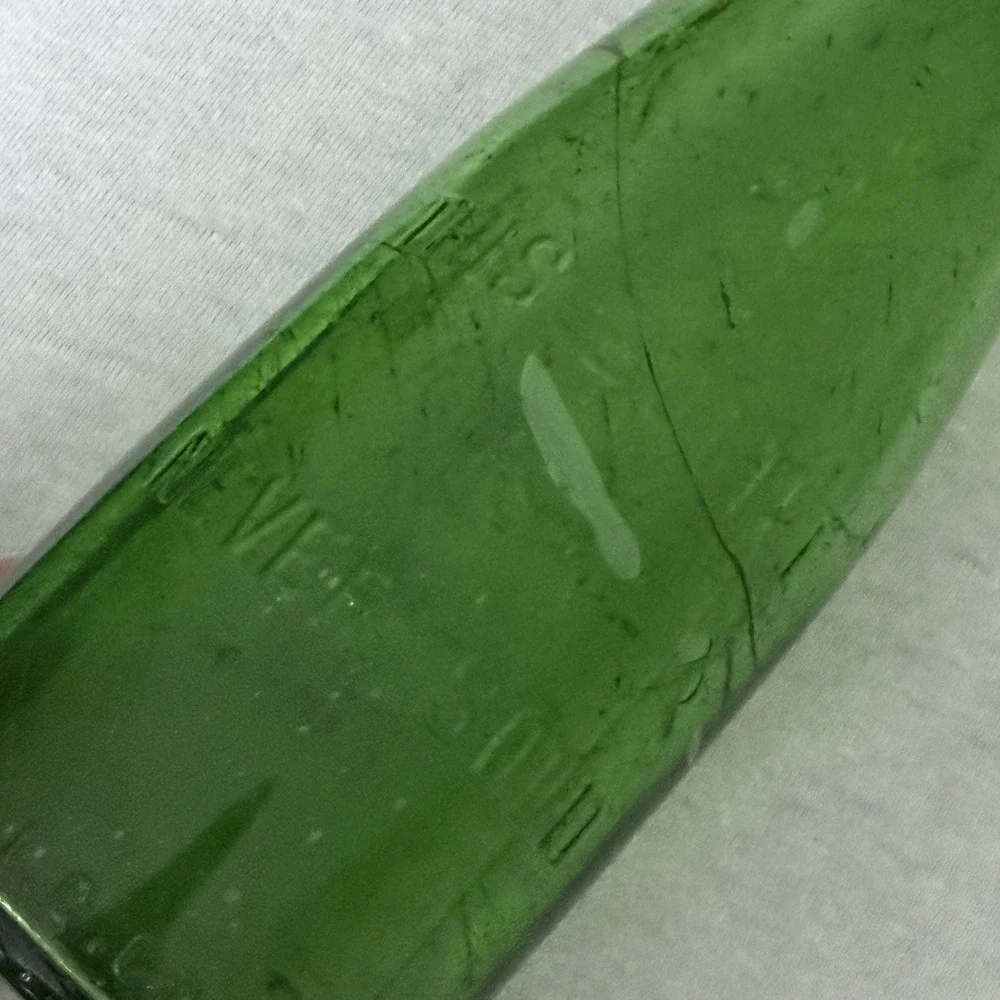 Columbia Weiss Beer Brewery St Louis MO Green Blob Bottle Pre Prohibition I G Co